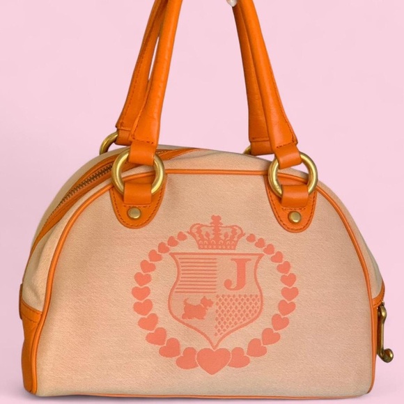 Juicy Couture Peach and Orange Satchel - Picture 2 of 7